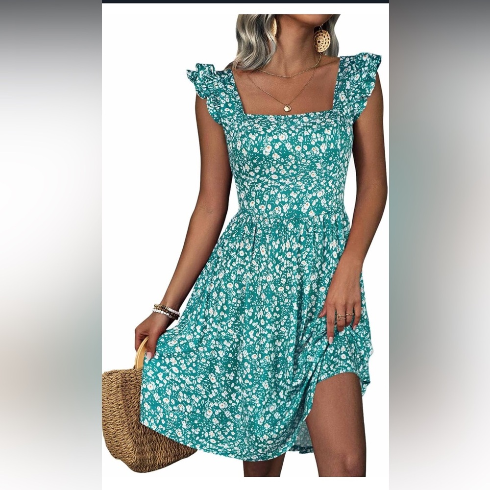 Loemes Square Neck Dress